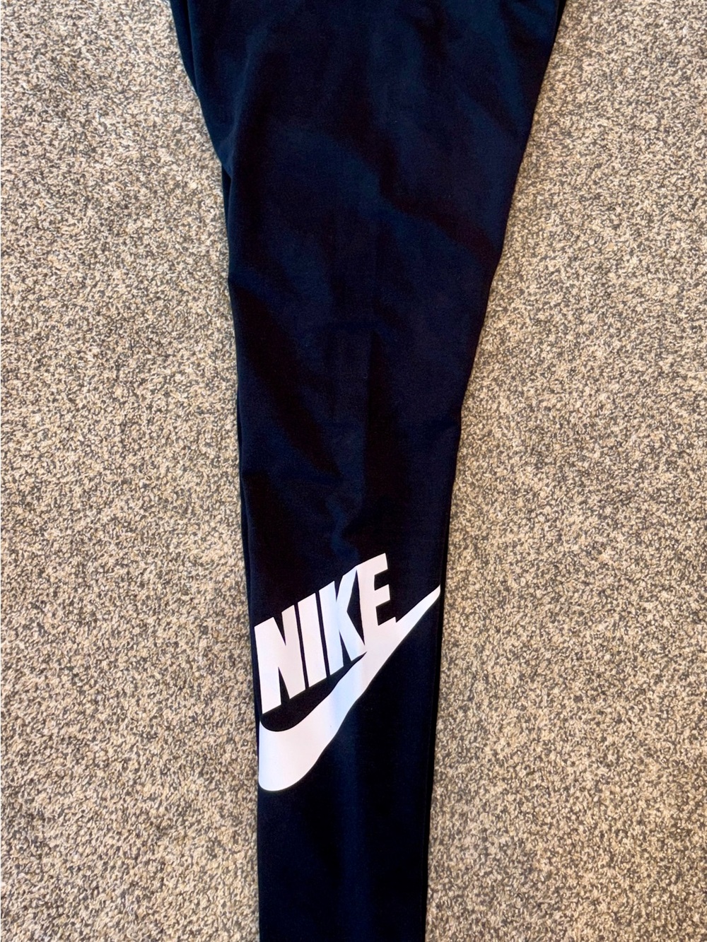 Women’s Nike Black Leggings with White Nike Logo